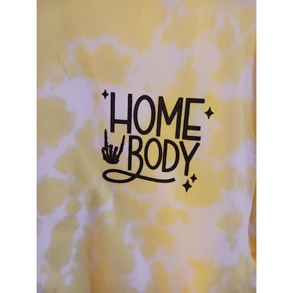 Home Body Yellow and White Tie Dye T-Shirt Size 2XL NEW - Picture 6 of 6